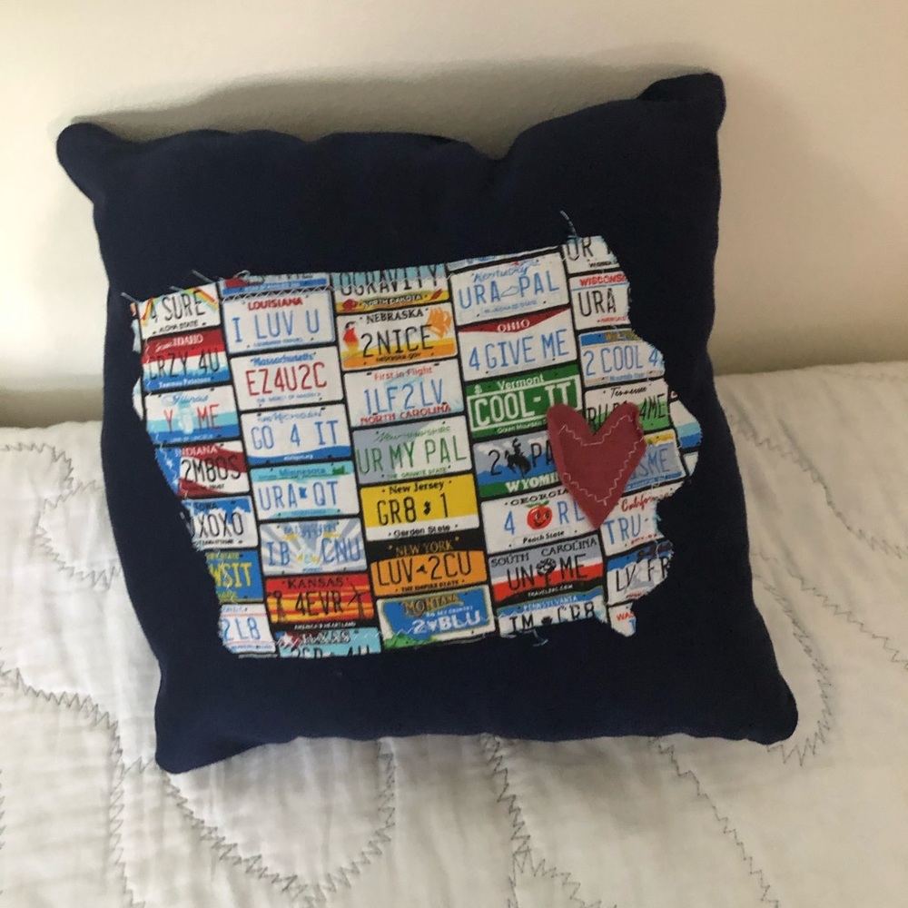 One of a kind Des Moines pillow
